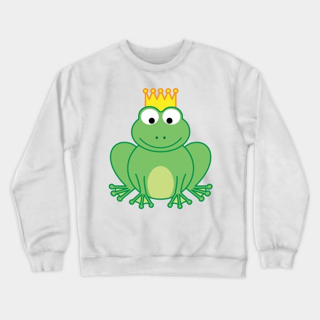 Frog Prince | by queenie's cards Crewneck Sweatshirt by queenie's cards